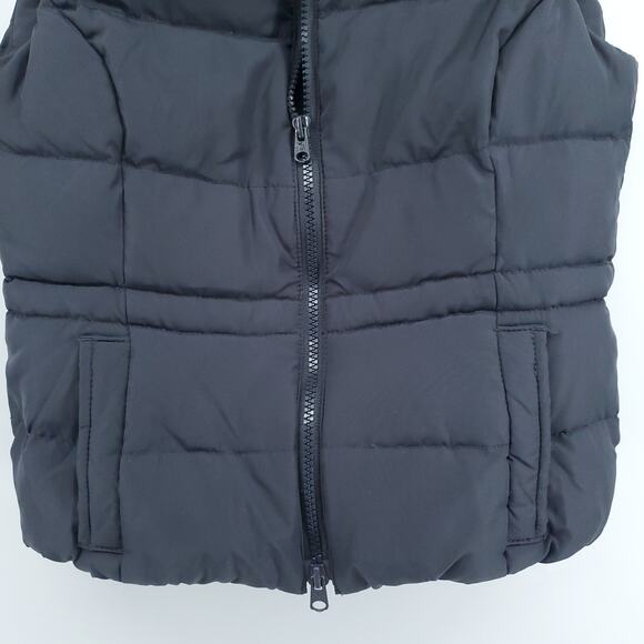 Abercrombie Kid Boy Y2K Gorpcore Goose Down Puffer Mock Vest Navy A&F Patch M - Picture 3 of 9